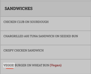 the habit vegan burger allergy menu
